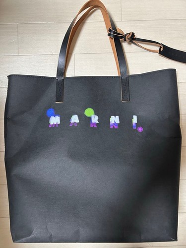 Marni cellulose tote bag black - cellulose,